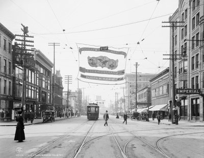 Falls Street, Niagara Falls, N.Y. by Detroit Publishing Co.